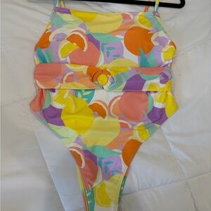 Cupshe Multicolor Fruit Print Swimsuit
